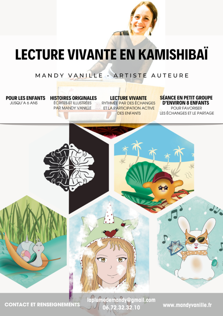 auteur conteuse annecy animation kamishibai activité enfant mandy vanille